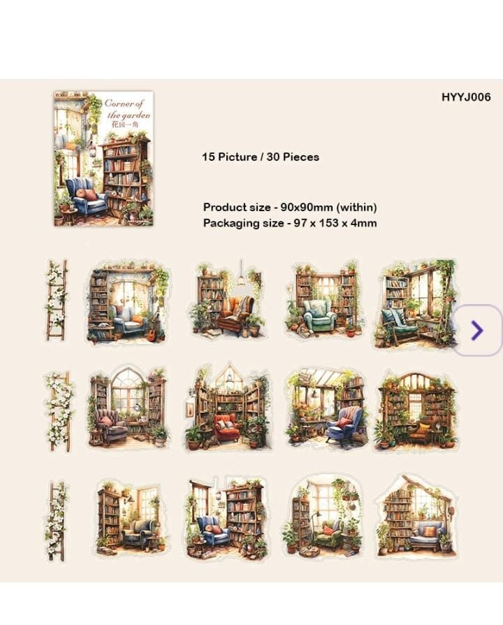 Corner Of The Garden 2 Stickers - 30pcs