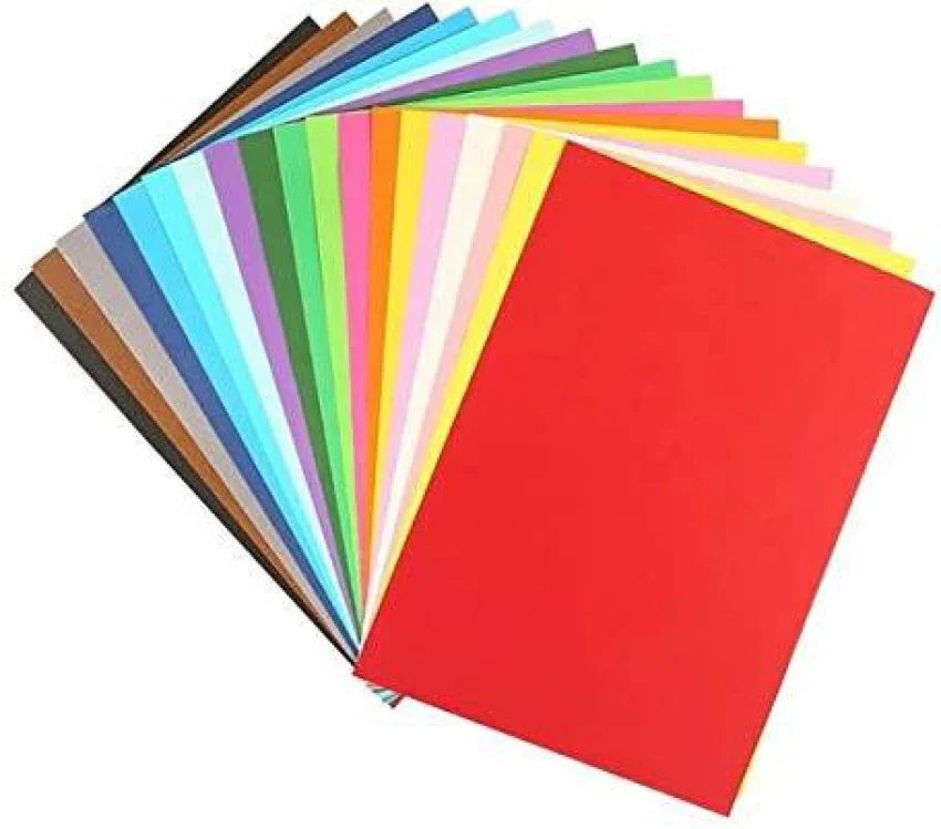 A4 Color Paper - Set of 10 - 80gms