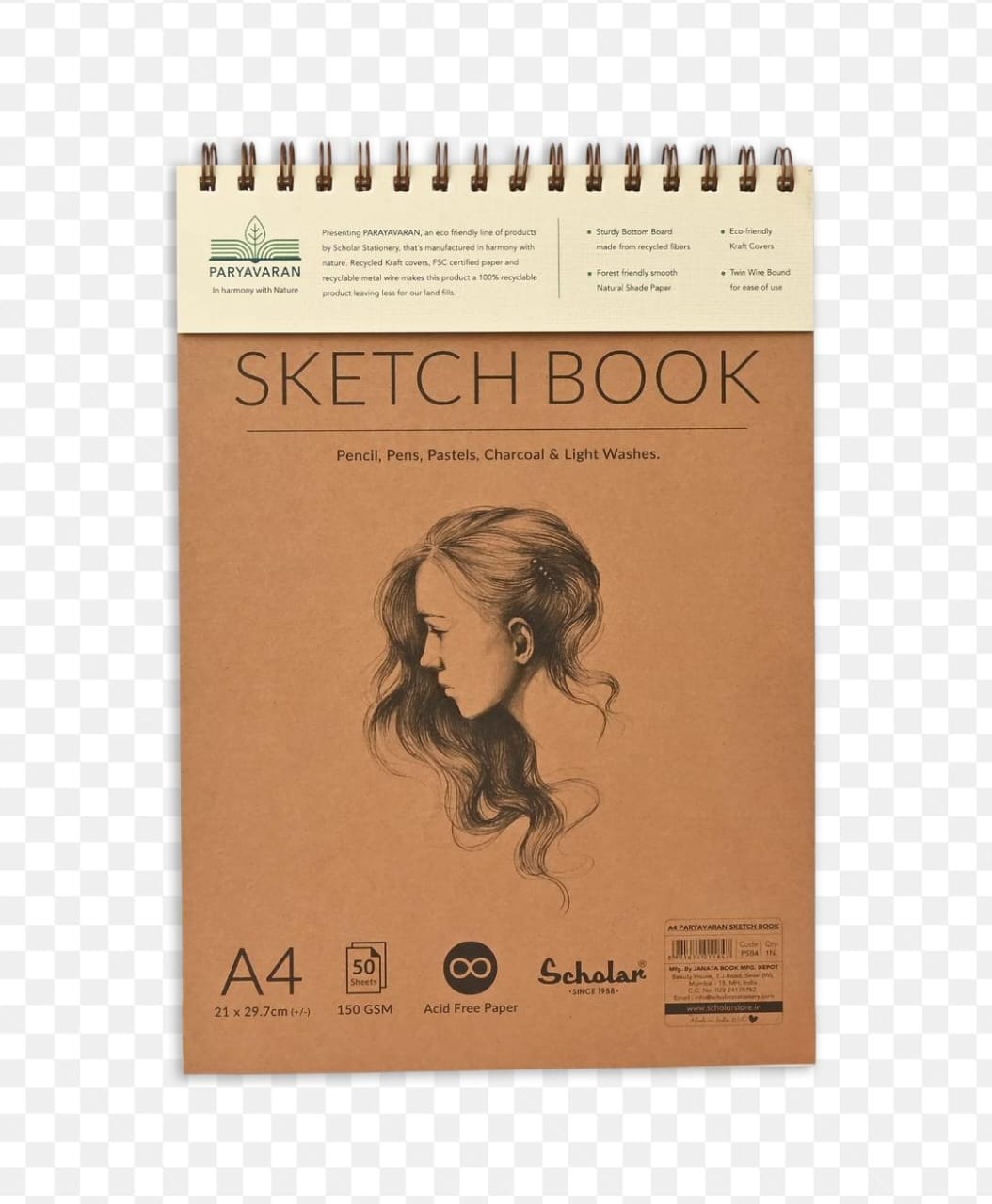 A4 Sketch book White - 150gms