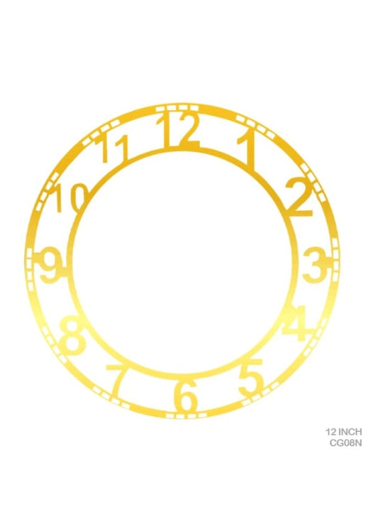 Acrylic Clock Gold 12" Number