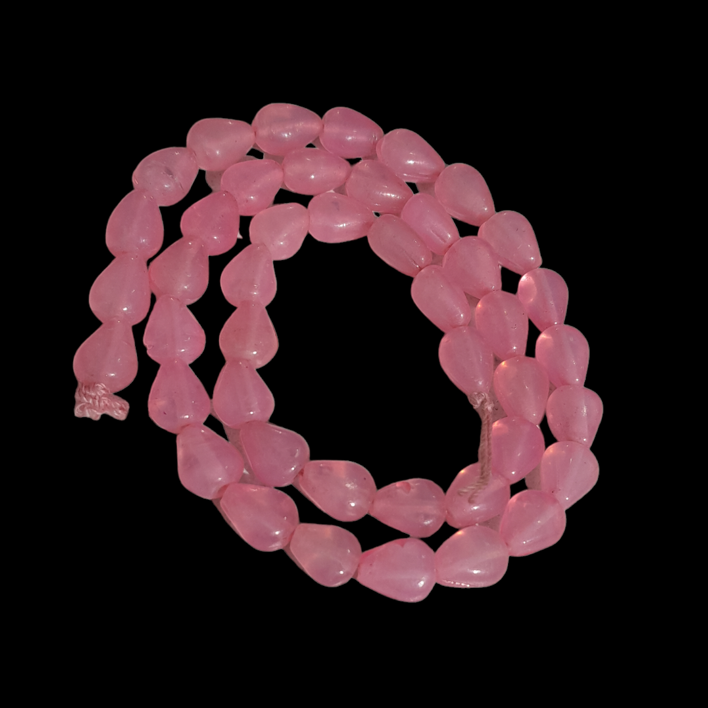 Acrylic Flat Drop Beads Transparent