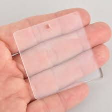 Acrylic Keychain Base - 1.5" Square