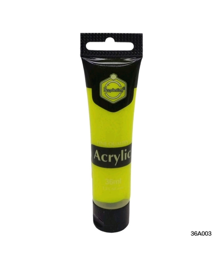 Acrylic Paint - Neon Yellow