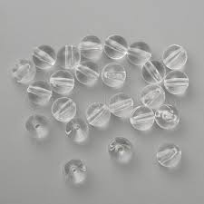 Acrylic Round Clear Beads