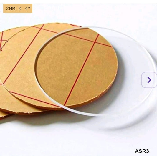 Acrylic Sheet - 2mm thickness - 4" round