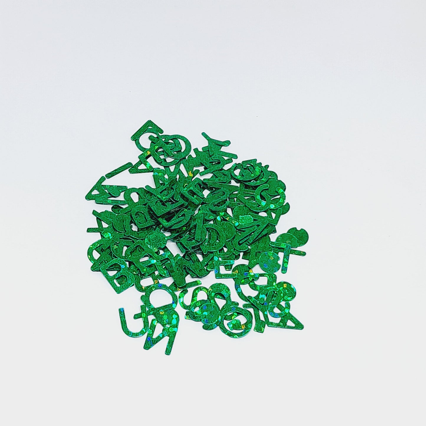 Alphabet Shape Holo Glitter