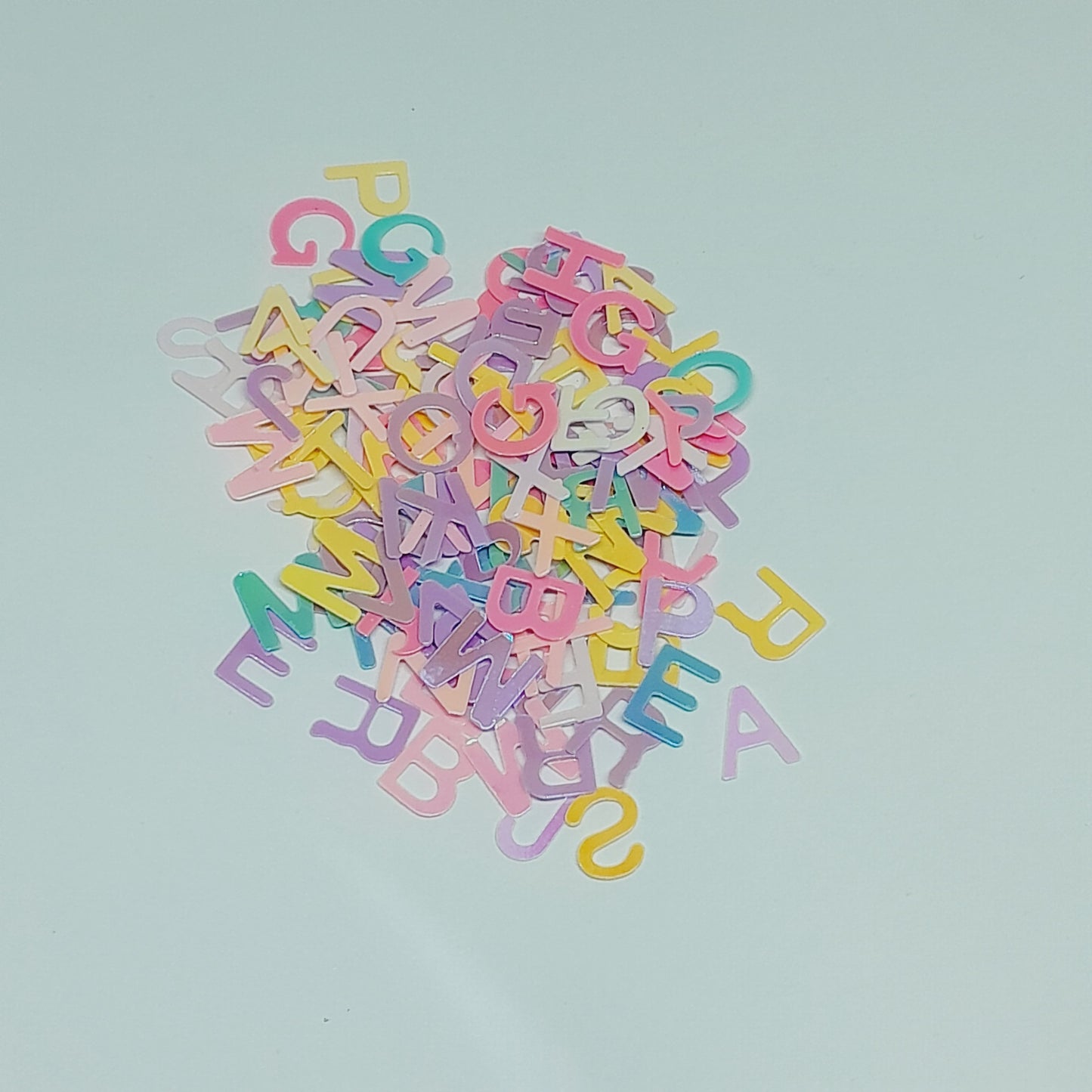 Alphabet Shape Holo Glitter