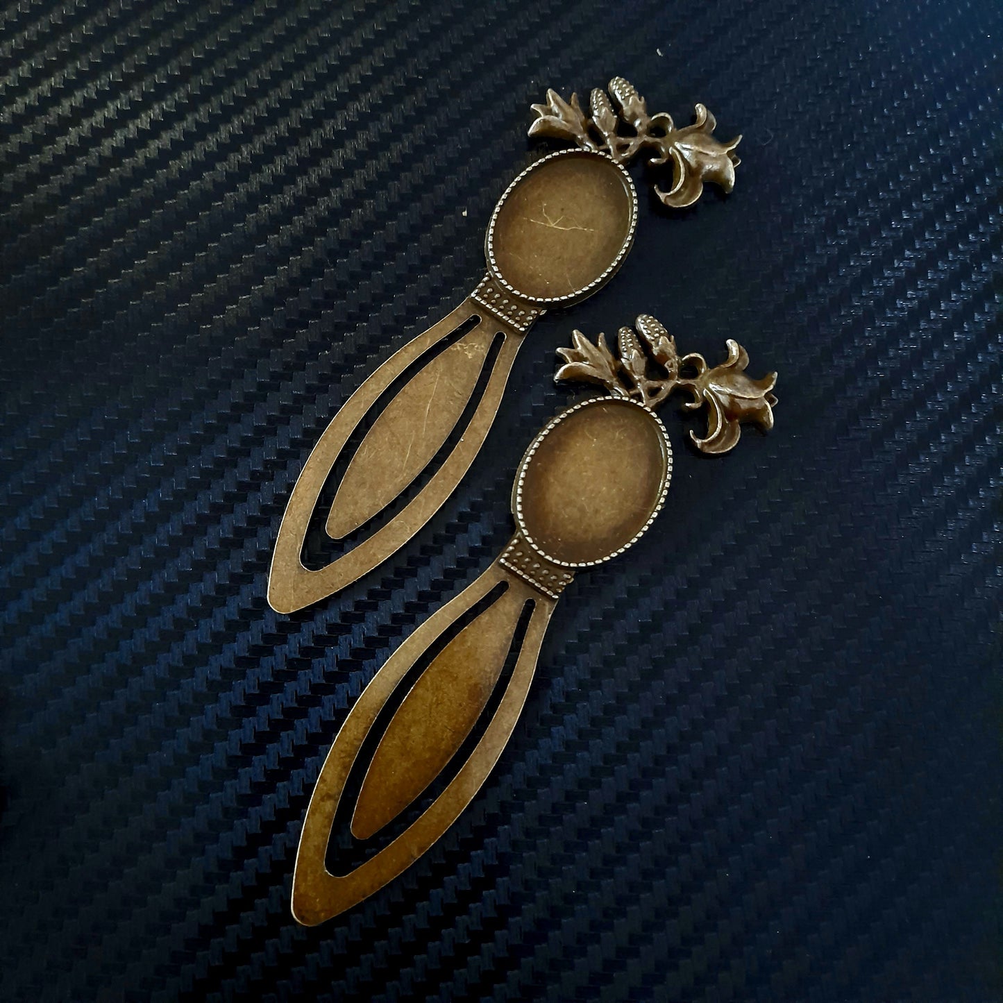 Antique Bookmark Bases - Set of 2 Bestow Charms