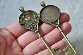 Antique Gold Keychain Charms
