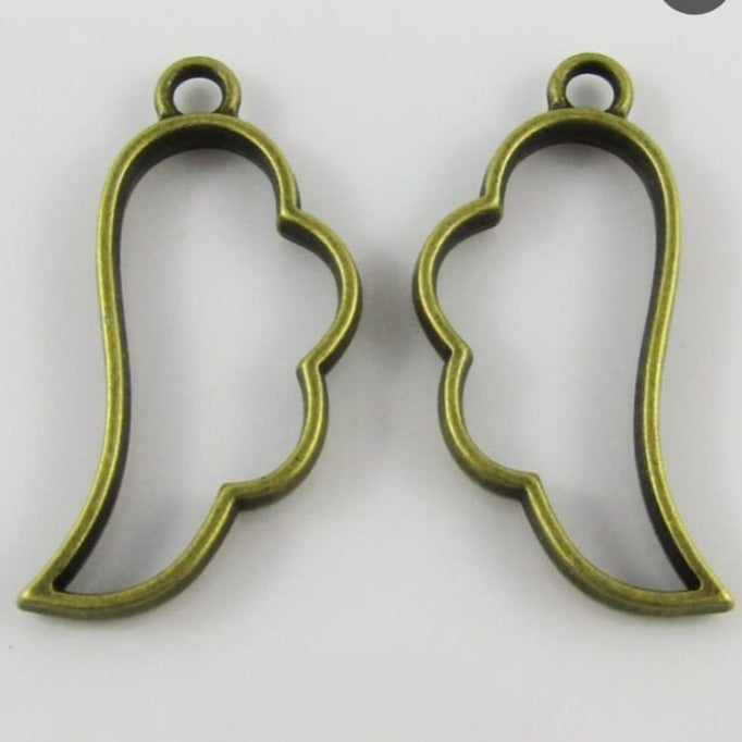 Antique Gold Open Bezel - Set Of 2