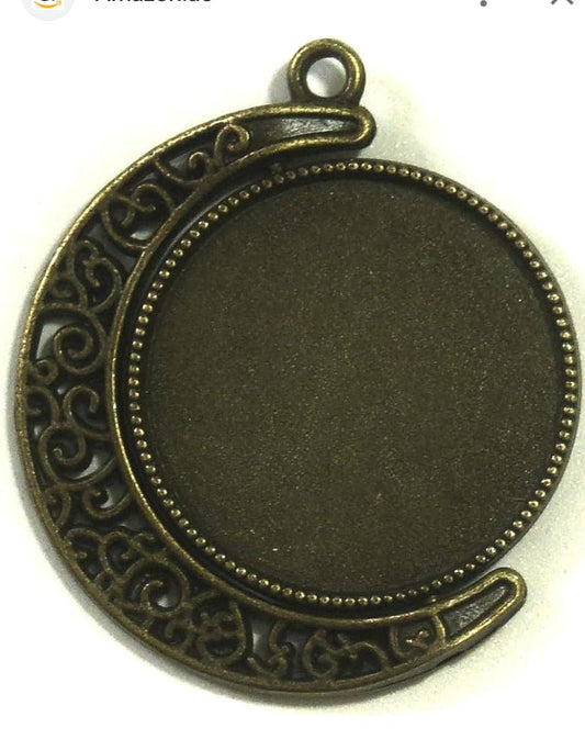 Antique Gold Rotating Pendant Base
