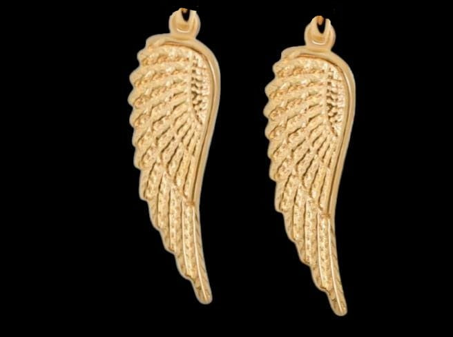 Antique gold Metal Charm - Wings
