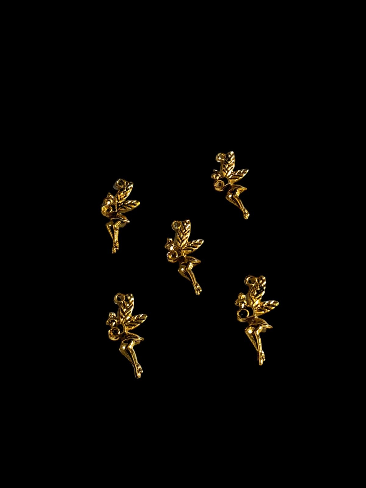 Antique gold Metal Charm - fairy