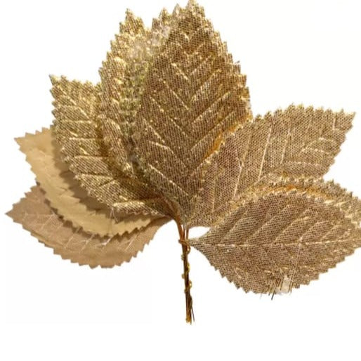 Artificial golden leaf - 2"