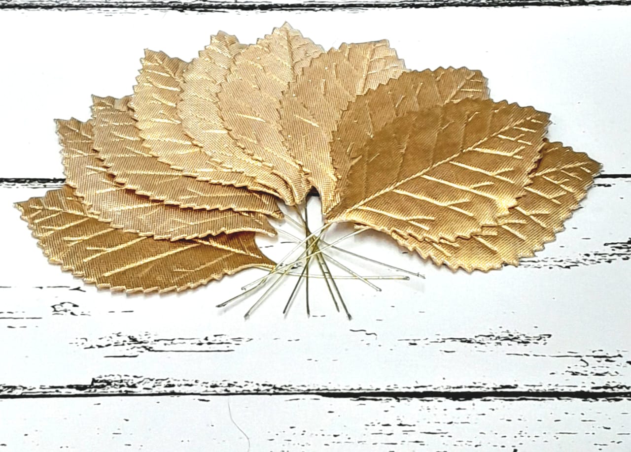 Artificial golden leaf - 3"