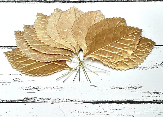 Artificial golden leaf - 3"