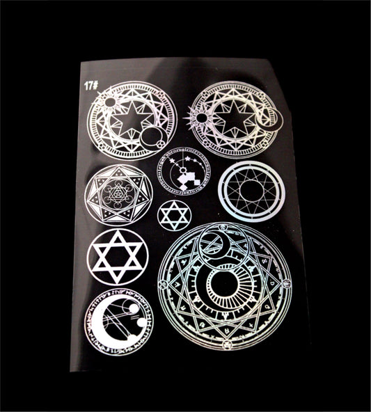 Big Chakra Holographic Stickers | Cut and Paste Holographic Stickers | A5 Size Bestow Charms