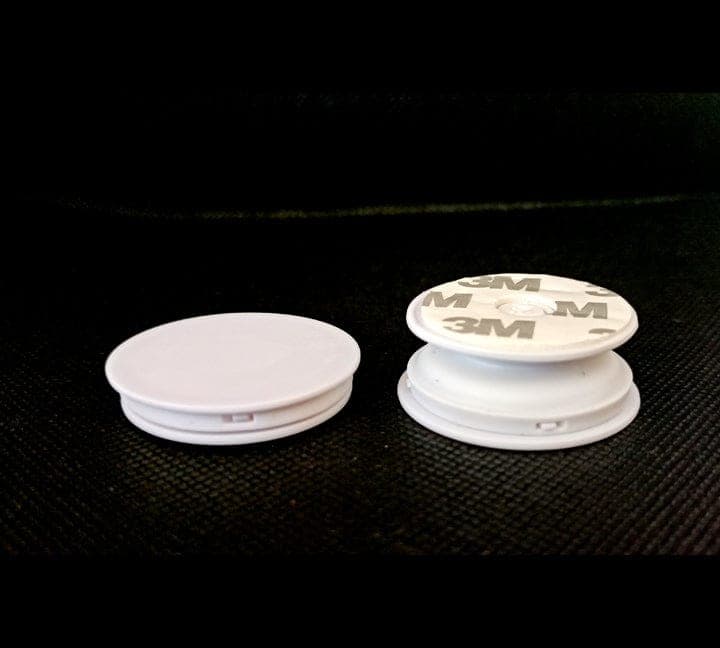 Pop Socket MDF Bases | Set of 2 Basic Pop Sockets | Black and White Pop Socket Bestow Charms