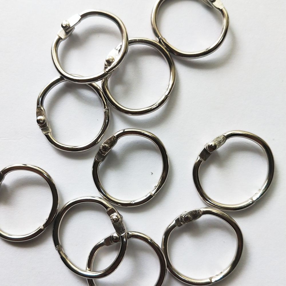 Book Binding Ring - Steel - Set of 12