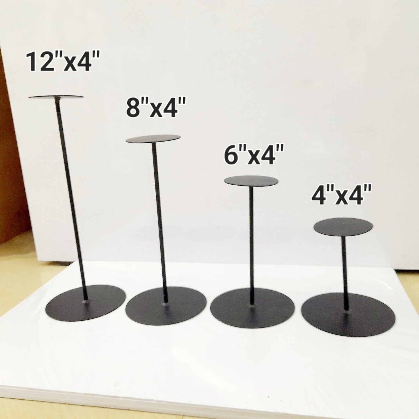 Candle Stand Metal - Set of 4
