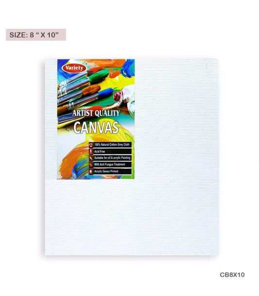 Unstretched Canvas board - 8"x10'