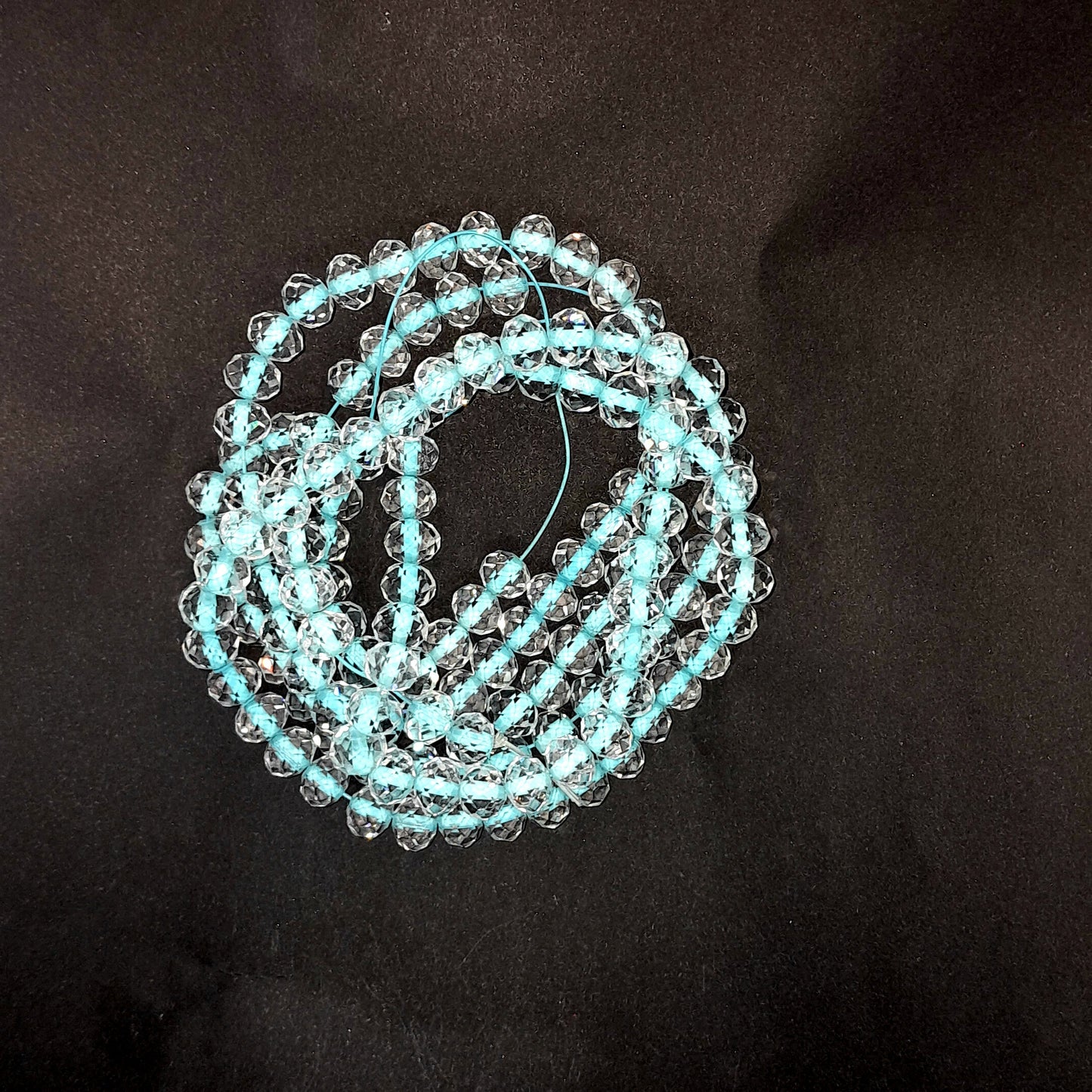 Clear Beads with Colored Centre