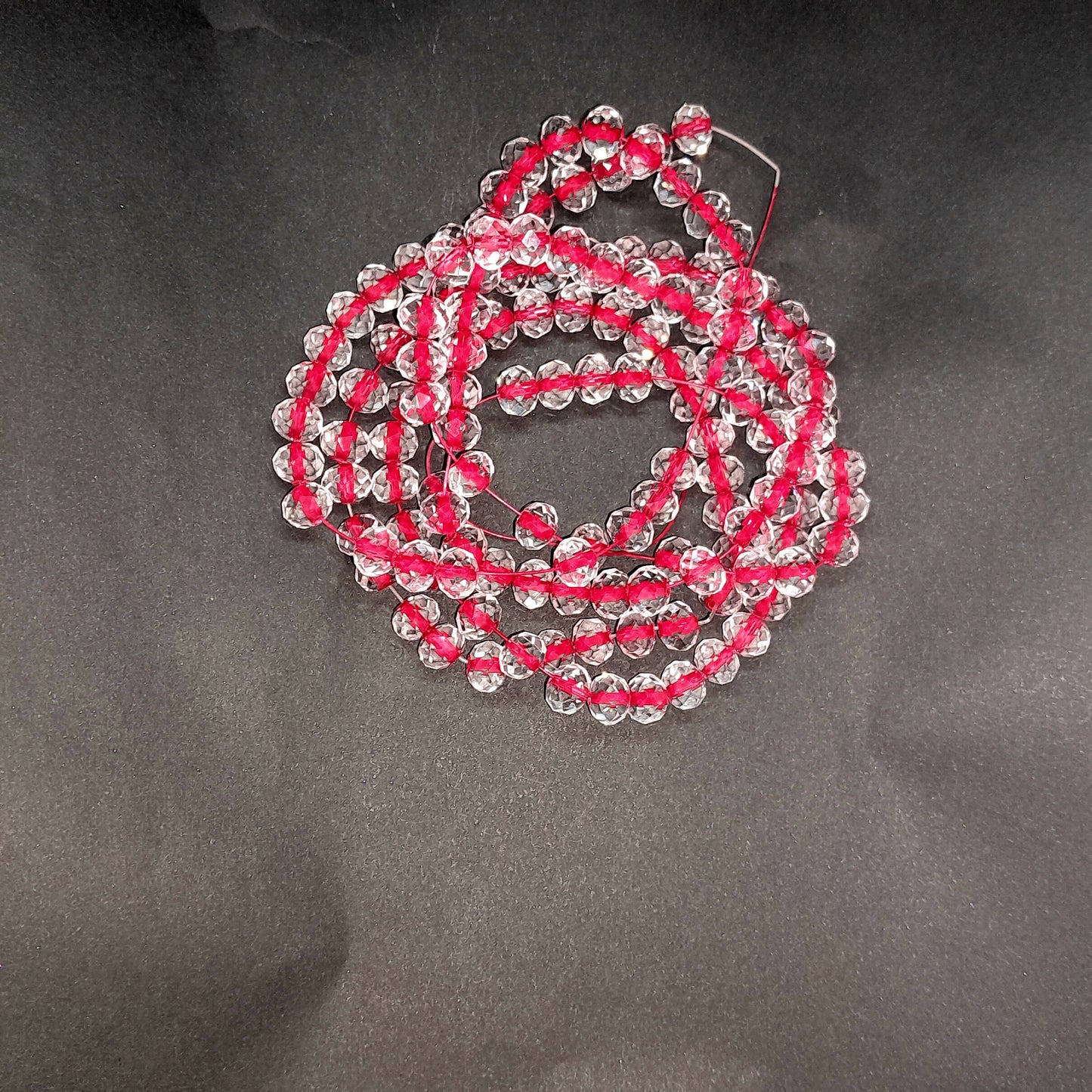 Clear Beads with Colored Centre