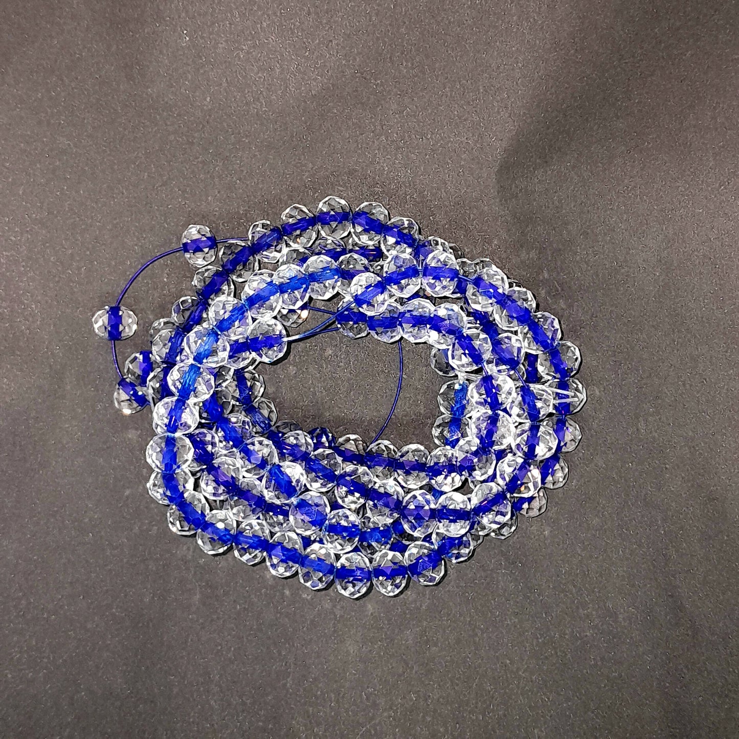 Clear Beads with Colored Centre