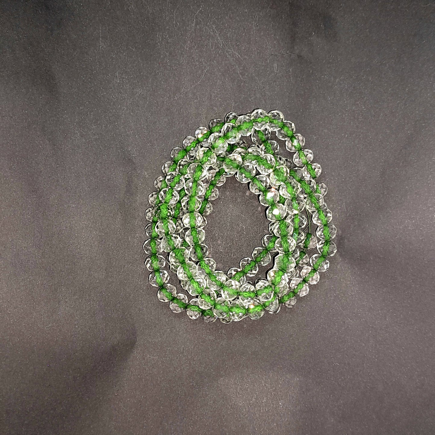 Clear Beads with Colored Centre