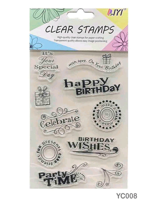 Clear Stamp - Birthday Wishes