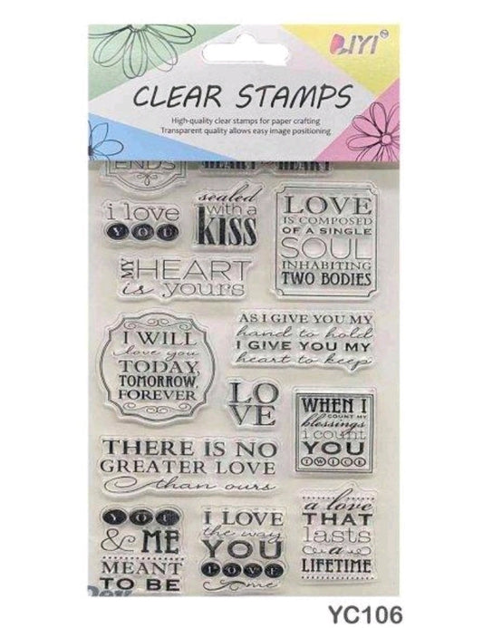 Clear Stamp - Love