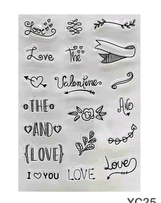 Clear Stamp - Love design