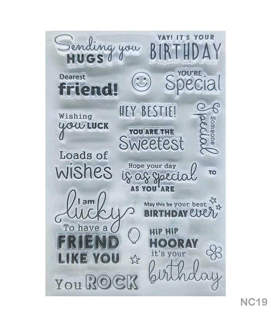 Clear Stamp - Short Wishes