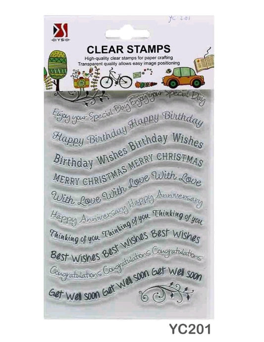 Clear Stamp - Wishes Wave