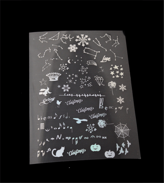 Constellation Holographic Stickers | Cut and Paste Holographic Stickers | A5 Size Bestow Charms