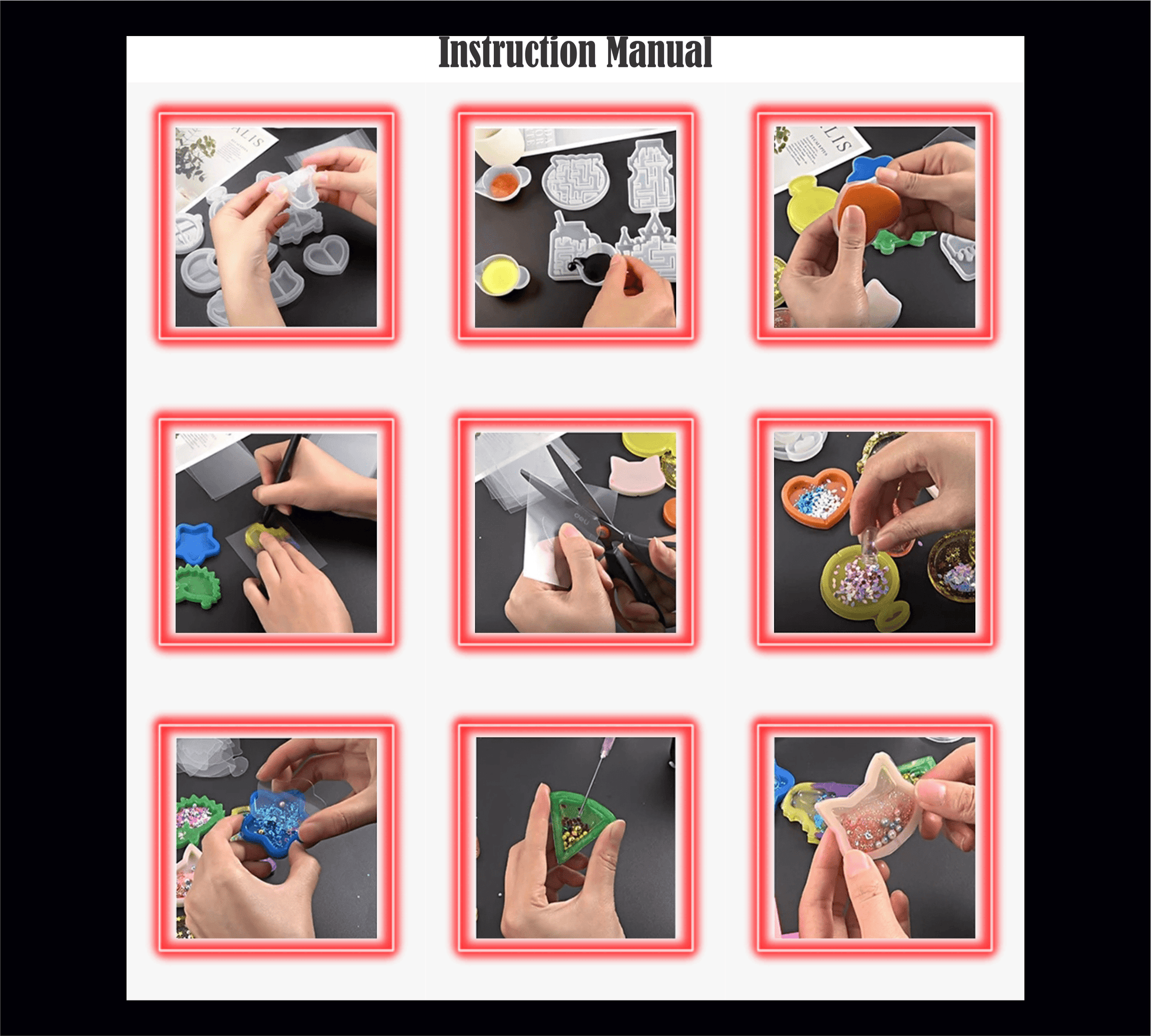 Crescent Silicone Mold Bestow Charms