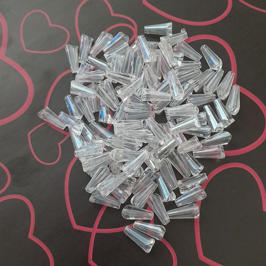 Crystal Cone Tube Beads