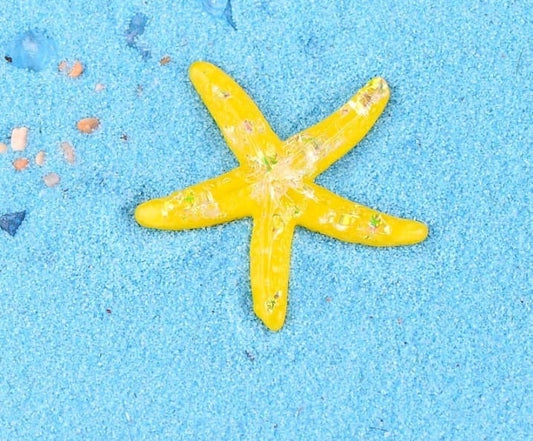 Crystal star fish miniature - set of 4