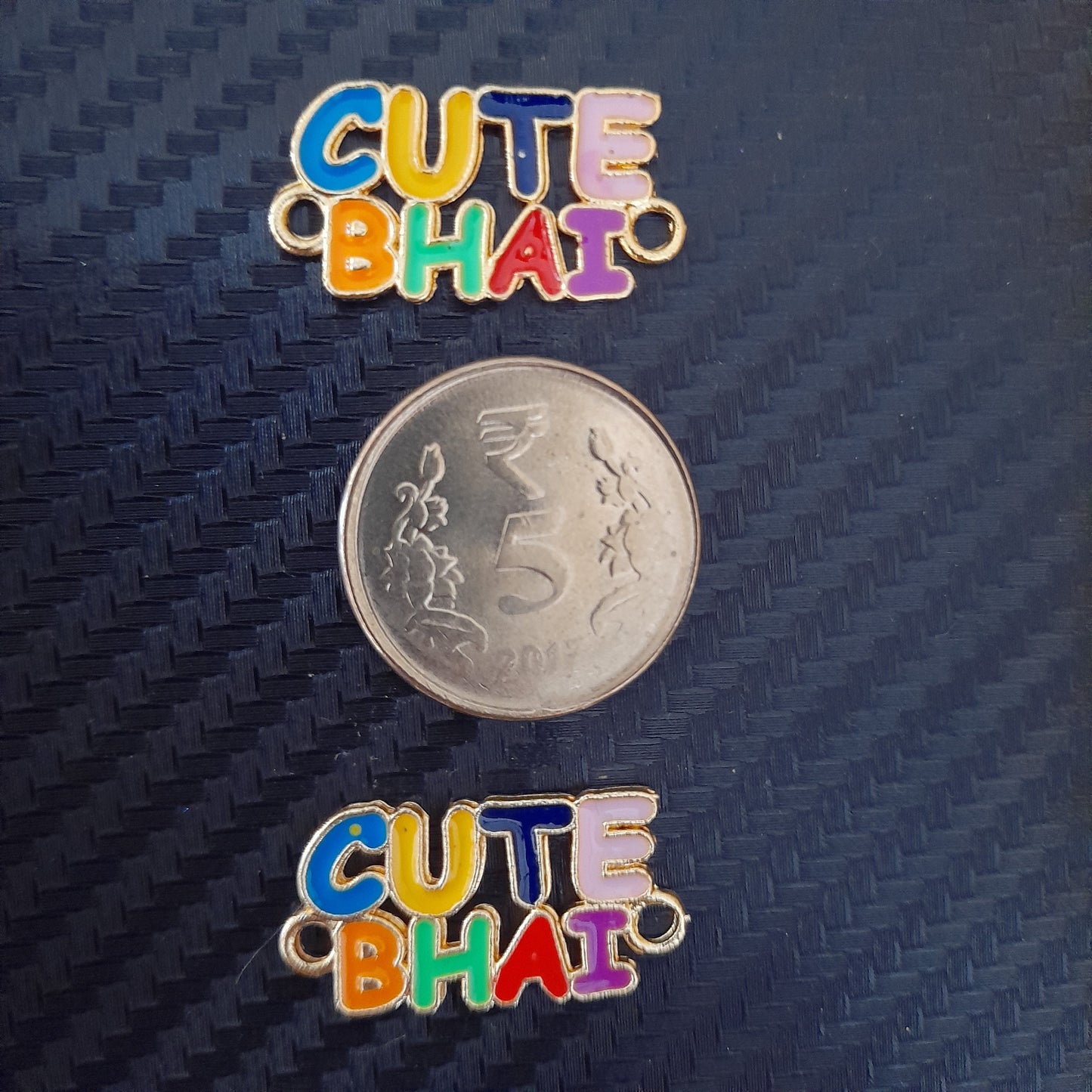 Cute Bhai Metal Charms - Set Of 2 Bestow Charms