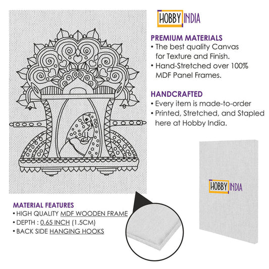 DIY Framed Canvas Base for Painting 12x9"