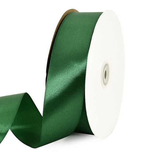 Dark green satin ribbon 1" - 1mtr