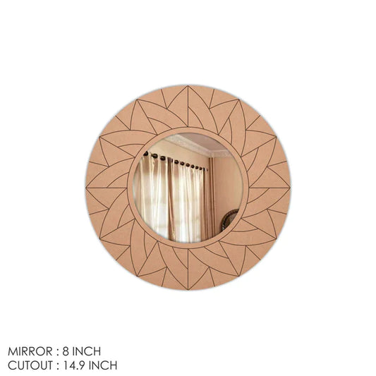 Designer MDF Mirror for DIY Home Decor
