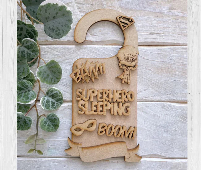 Door Hanging - Super Hero Theme
