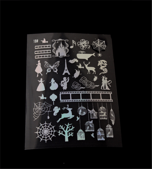 Drama Holographic Stickers | Cut and Paste Holographic Stickers | A5 Size Bestow Charms
