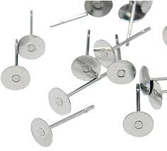 Earring Back Base Steel 5g