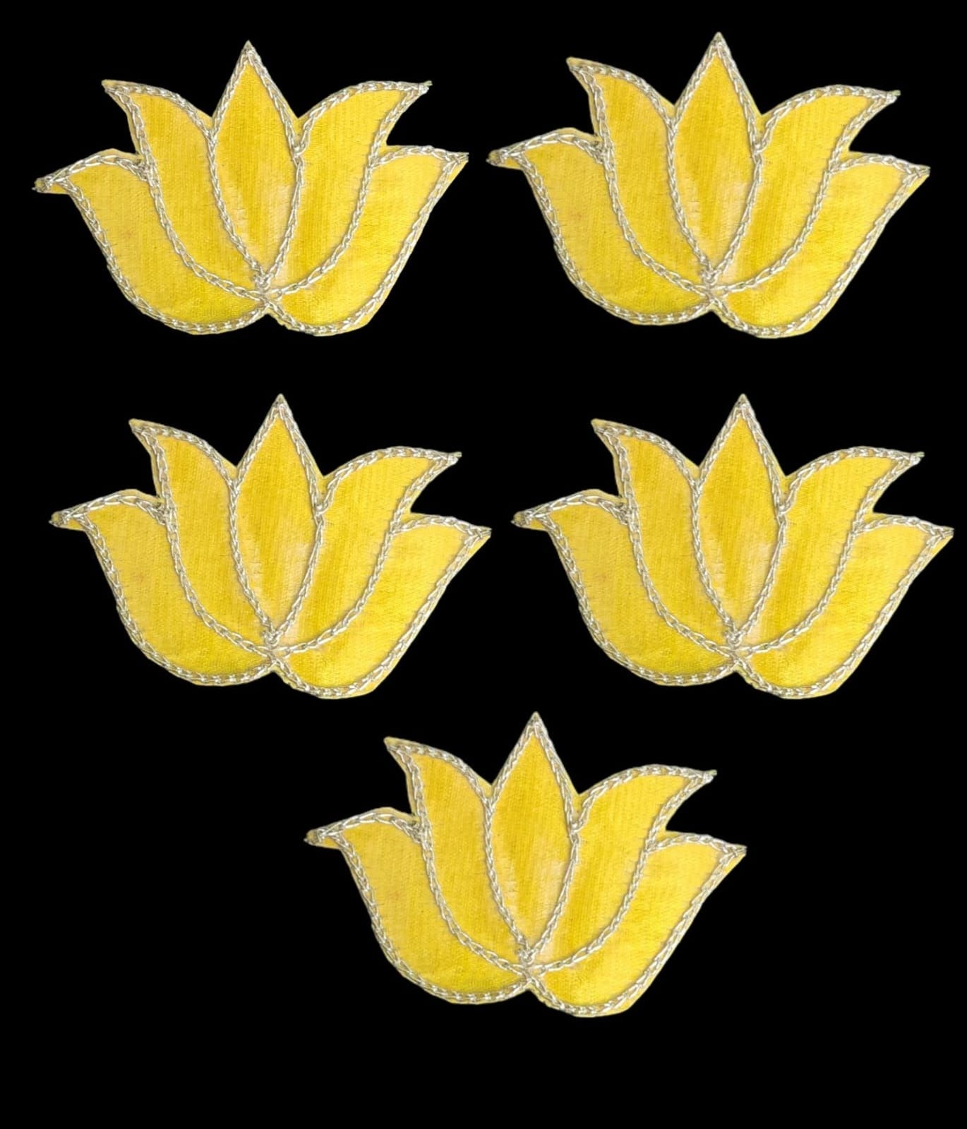 Embroidery lotus - set of 10