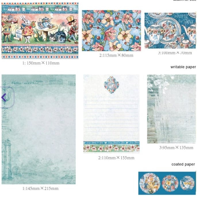 Envelope letter paper set - the afternoon sea party