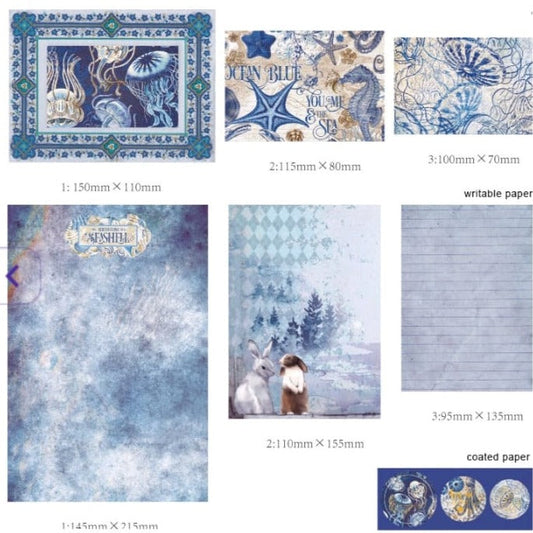 Envelope letter paper set - the star and the sea