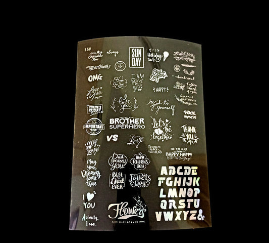 Expressions Holographic Stickers | Cut and Paste Holographic Stickers | A5 Size Bestow Charms