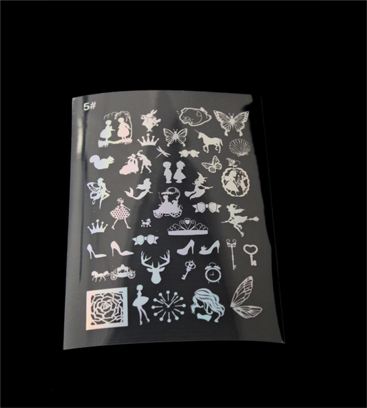 Fairy Land- 1 Holographic Stickers | Cut and Paste Holographic Stickers | A5 Size Bestow Charms